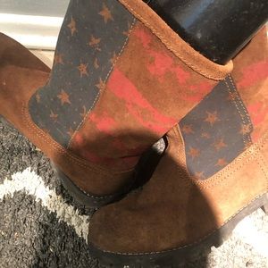 Ralph Lauren distress Boots rare
